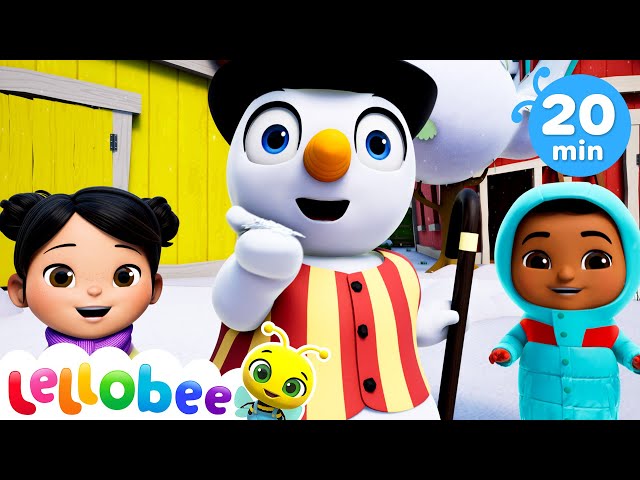 ☃️ Snowman Showman On The Farm ☃️ | Lellobee City Farm | Songs and Cartoons | Best Videos for Babies