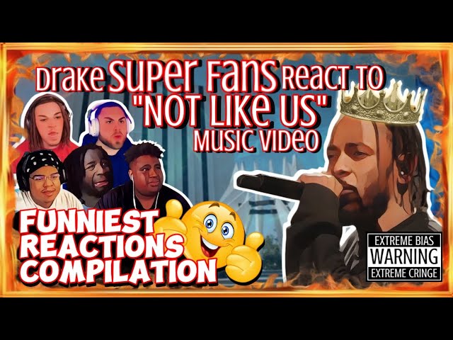 Funny Reactions Compilation: DRAKE SUPER FANS REACT TO NOT LIKE US MUSIC VIDEO