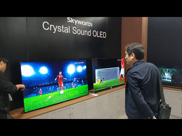 Skyworth Crystal Sound OLED TV, CES 2018 [4K - Video]