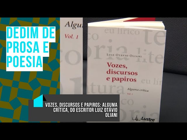 DEDIM DE PROSA E POESIA: Vozes, Discursos e Papiros: Alguma crítica