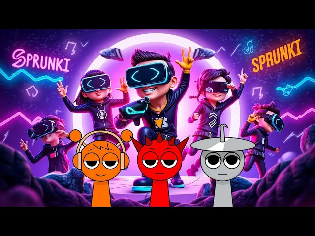 Incredibox Sprunki OREN, RADDY, CLURK meme! 360˚ VR