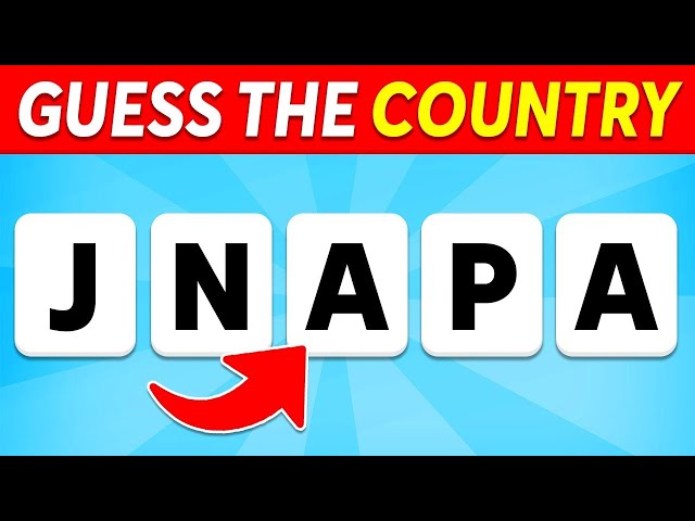 Guess the Country by its Scrambled Name | Country Quiz