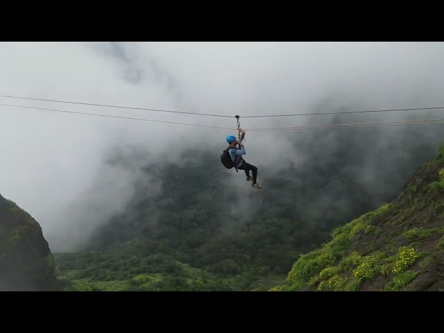 Jivdhan Fort To Vanarlingi Pinnacle Zip Line crossing and Rappelling 450ft