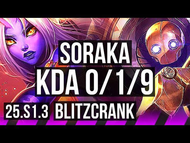 SORAKA & Vayne vs BLITZCRANK & Kai'Sa (SUP) | 0/1/9 | KR Master | 25.S1.3