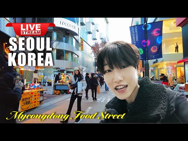 Live Korea Seoul 🇰🇷 Walk Tour Korea, Seoul Myeongdong Night Street | Korean Food Street Walking Tour