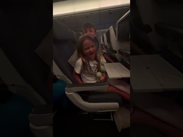 When your child will do anything to get a free returning flight as compensation #travel #viralshort