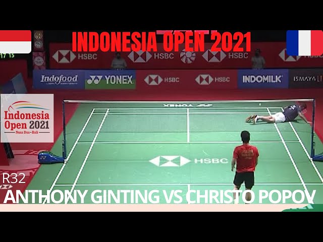 Anthony Ginting VS Christo Popov MS Indonesia Open 2021 R32