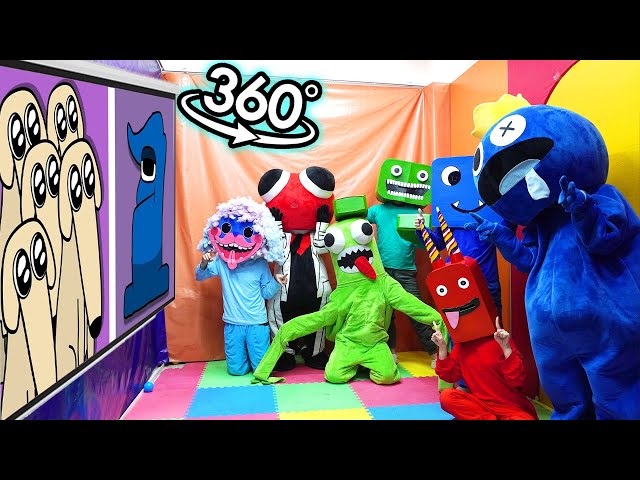 Rainbow Friends 360° - CINEMA HALL | Number Lore l All Numbers (1-9) 1, 2, 3 #New