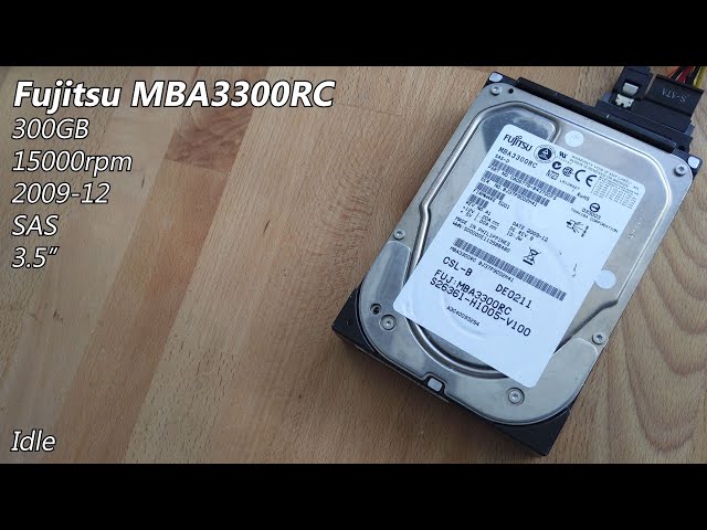 Fujitsu MBA3300RC 300GB (2009) - Hard Drive Sounds