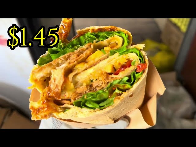 Cost in China: Best Crepe Breakfast Wrap (Jian Bing) Street Food