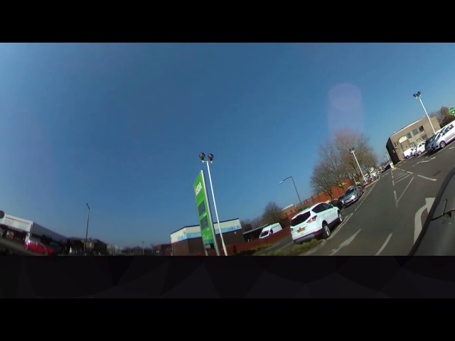 drive through Farnworth Bolton April 2017 360 video 360fly