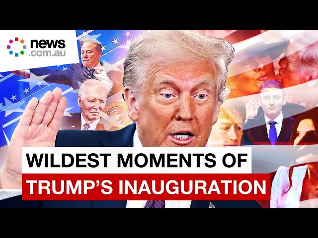 President Trump's inauguration wildest moments