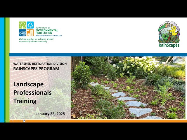 RainScapes Program: Landscape Professionals Training