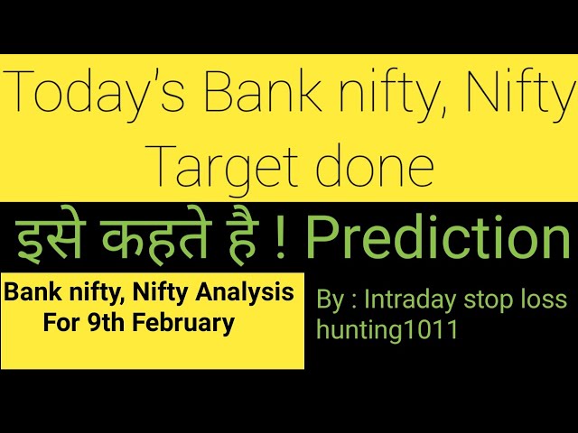 Today's Bank nifty , Nifty Target done