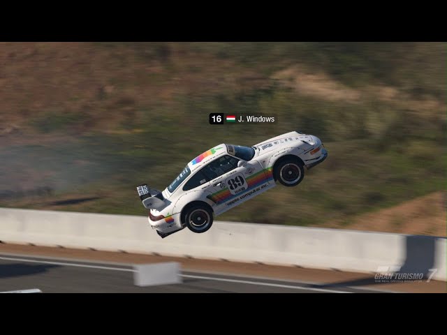 [Gran Turismo 7] Jimothy's Porsche 911 went flying LMAO!!!