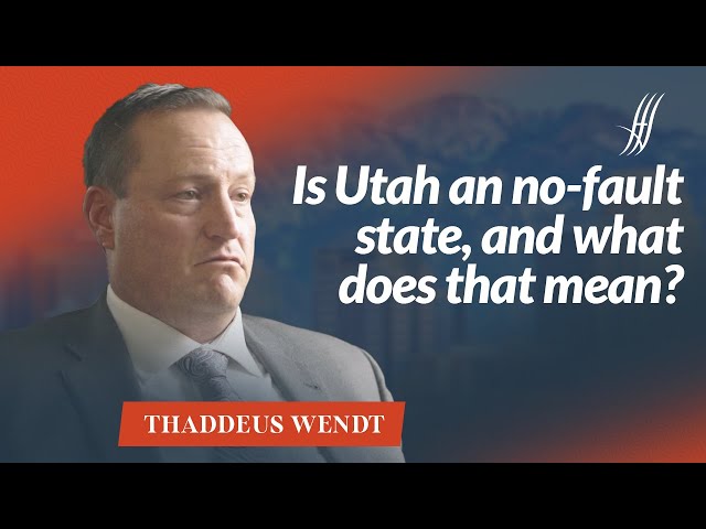 Is Utah a no-fault state, and what does that mean?