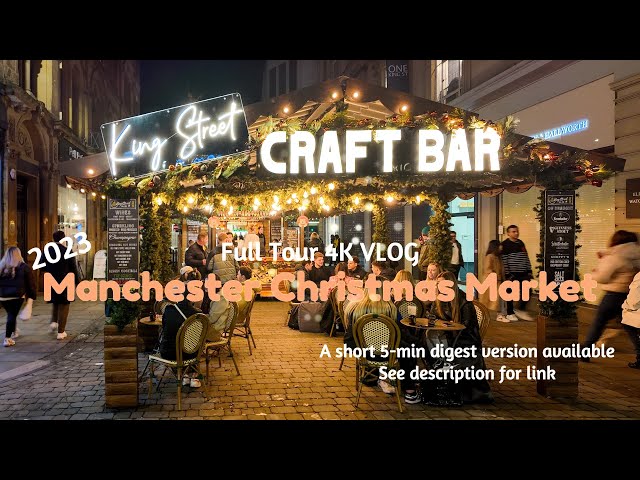 Manchester Christmas Market | 4K VLOG #christmasmarket #manchester