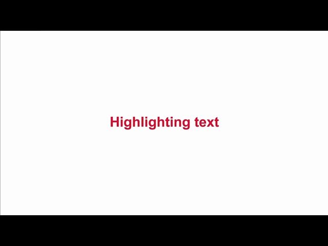 Computer-delivered IELTS tutorial - Highlighting text