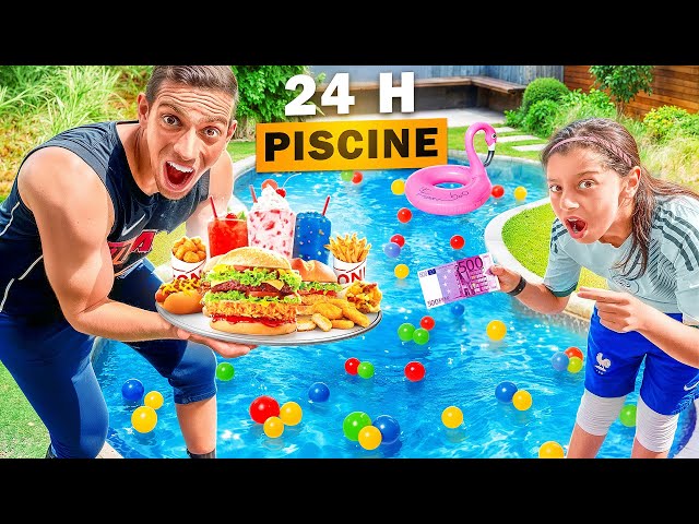 VIVRE 24H DANS UNE PISCINE A BALLON 🥳 ( Younes s'est noyé)