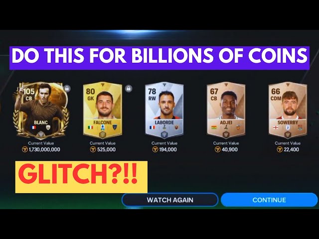 GLITCH!?? How To Earn Billions Of Coins For Free In Fc Mobile