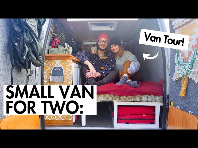 FORD TRANSIT CONNECT FOR TWO VAN TOUR | Micro Camper Van conversion, small budget van for van life!