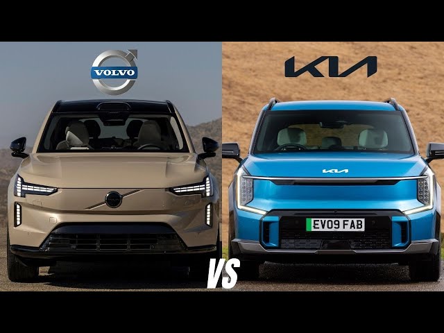 2025 Volvo EX90 vs Kia EV9 - Electric SUV Showdown! Which One Wins?