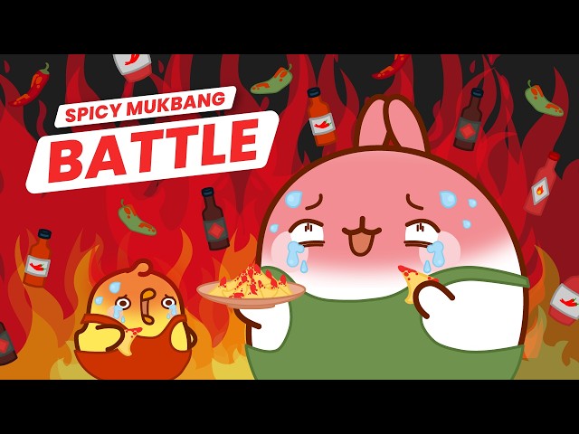 🌶️ Molang vs Piu Piu: Spicy Mukbang Challenge! 🔥