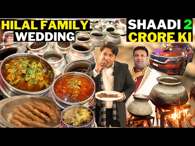 HILAL FAMILY WEDDING SHAADI 2 CRORE KI 4000 kg MUTTON CHICKEN MAKING AT DELHI