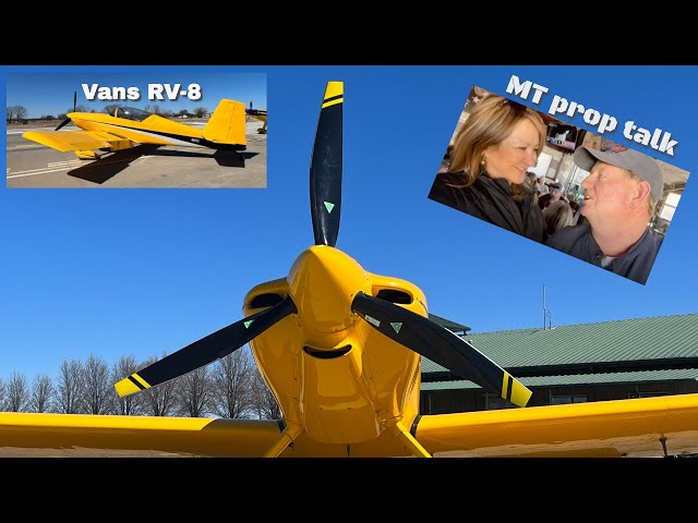 Sunday lunch at Stearman Field - RV-8 Pilot & Bravo Charlie talk MT props!