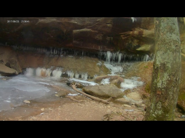 Frozen Waterfall at Shanty Hollow - Warren County, Bowling Green