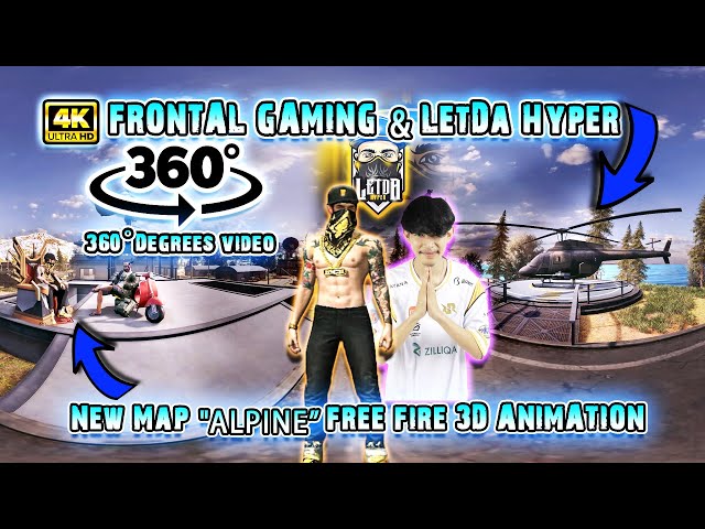 FREE FIRE 360° VIDEO LETDA HYPER & FRONTAL GAMING IS BACK || FF 3D 4K