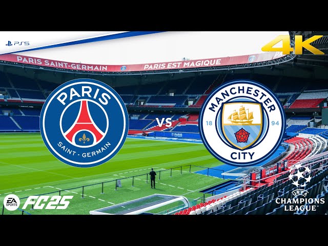 PSG vs Manchester City | UEFA Champions League | EA FC 25 | PS5™ 4K HD