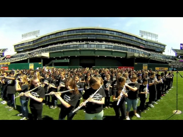 360° VR BUSD NATIONAL ANTHEM @ OAKLAND A's