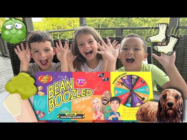 Kids FUN Bean Boozled Challenge! Family Funny Game Beanboozled Jelly Belly Beans 7th Edition!