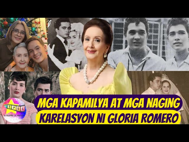 Mga kapamilya at mga naging karelasyon ni Gloria Romero