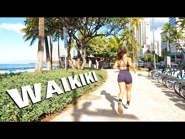 HAWAII WAIKIKI 🏖 Walking to the Sheraton Waikiki Beach Hotel