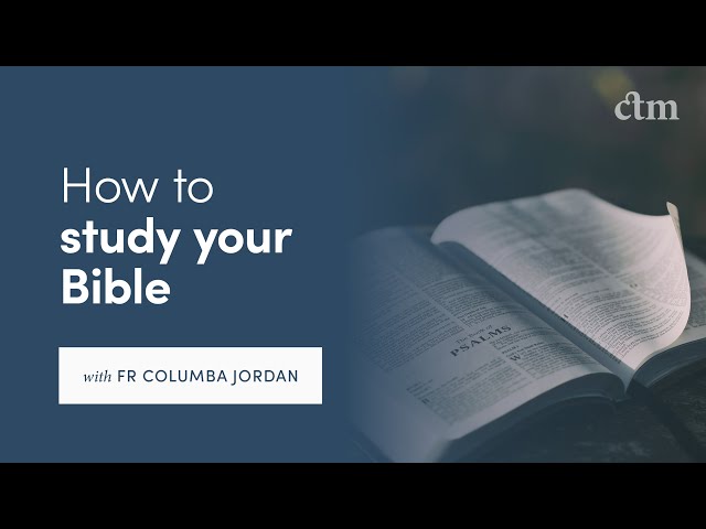 How to Study Your Bible (with Fr Columba Jordan CFR) | Colloquy #2