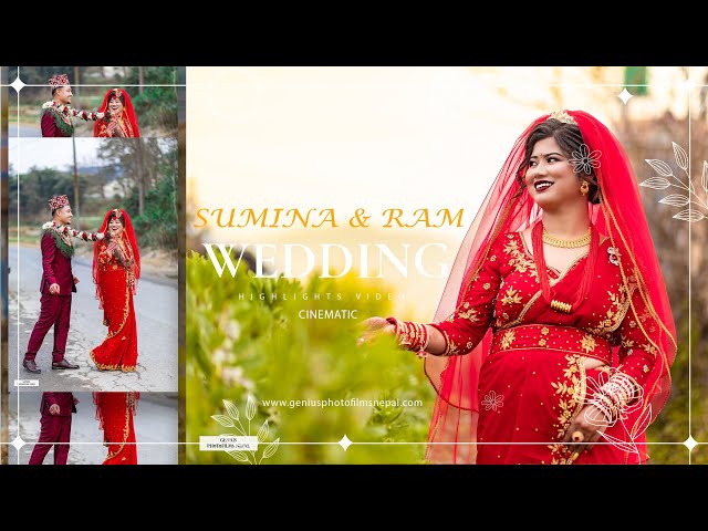 SUMINA & RAM || NEW CINEMATIC WEDDING HIGHLIGHTS VIDEO 2024 || VALENTINEDAY || GENIUSPHOTOFILMSNEPAL