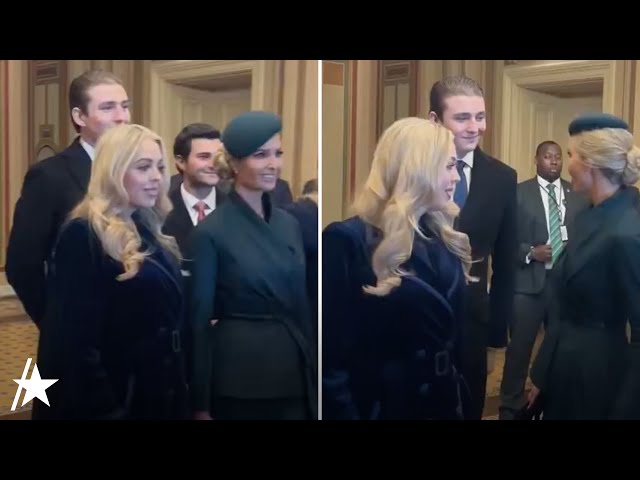 Barron Trump PHOTOBOMBS Ivanka Trump & Tiffany Trump At Donald Trump’s Inauguration