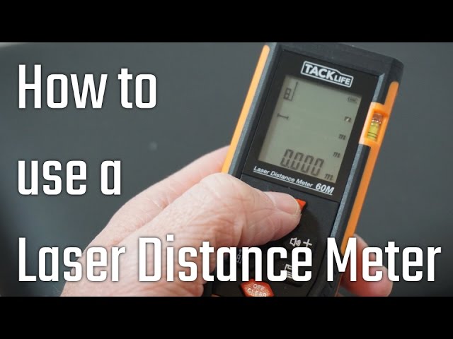 How to use a Laser Distance/Range Measure - distance/area/volume/pythagorus (TACKLife review)