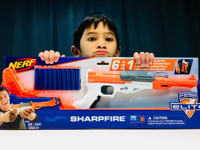 Unboxing the Nerf N-Strike Elite Sharpfire at Milo's SandBox