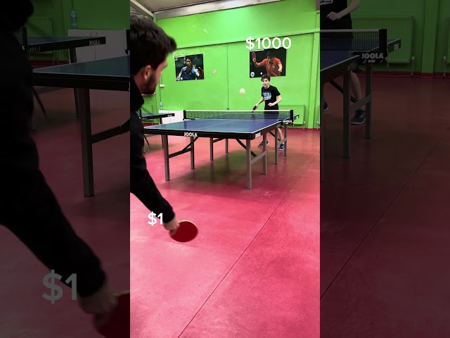 1$ Versus $1000 Table Tennis Racket