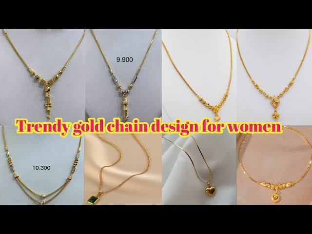 Gold chain design for women/gold chain design with price/22ct hallmark gold chain girls