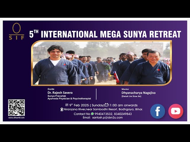 5th International Mega Sunya Retreat on 9th February 2025 at 11:00 AM India Time