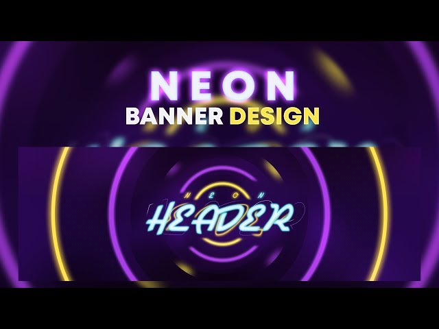 Photoshop Tutorial: Neon Effect Banner Design