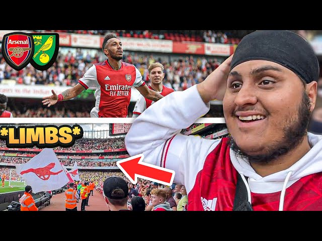 Aubameyang GOAL Sends Emirates Into Pure Limbs & Scenes! | Arsenal 1-0 Norwich City Match Day Vlog!