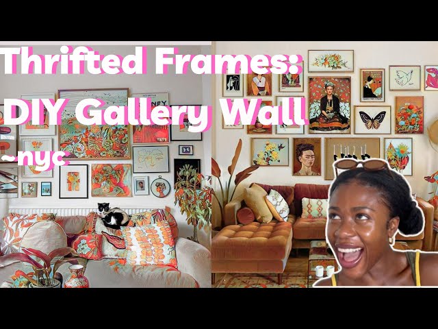 thrifted frames: DIY gallery wall- Getting my Frames (nyc prewar apartment decor) Part 1