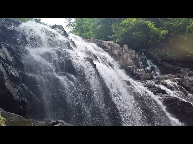 Waterfall (10 min) | Water Sounds | Waterfall ASMR | Meditation | Nature Screensaver