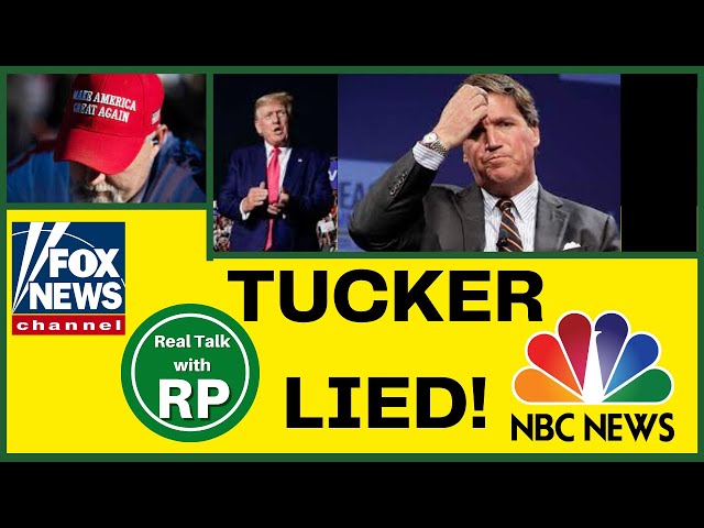 MAGA Republican Trump Supporters Believing Tucker Carlson's Lies And Wrongfully Criticizing NBC News