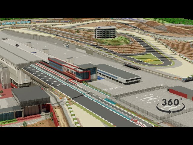 Algarve International Circuit in MINECRAFT 1:1 scale (360 Degrees)